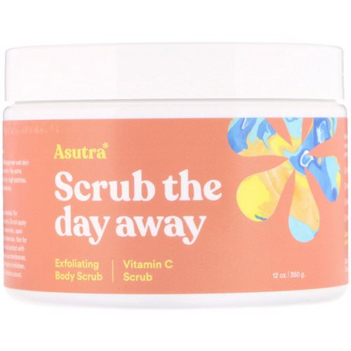 Asutra, Scrub The Day Away, Exfoliating Body Scrub, Vitamin C Scrub, 12 oz (350 g) Review