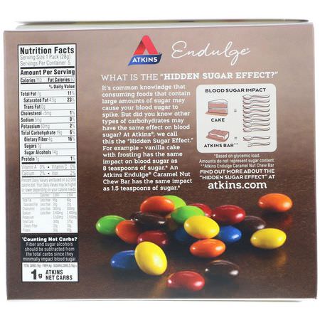 Mellanmålstänger, Godis, Choklad: Atkins, Endulge, Chocolate Candies, 5 Packs, 1 oz (28 g) Each