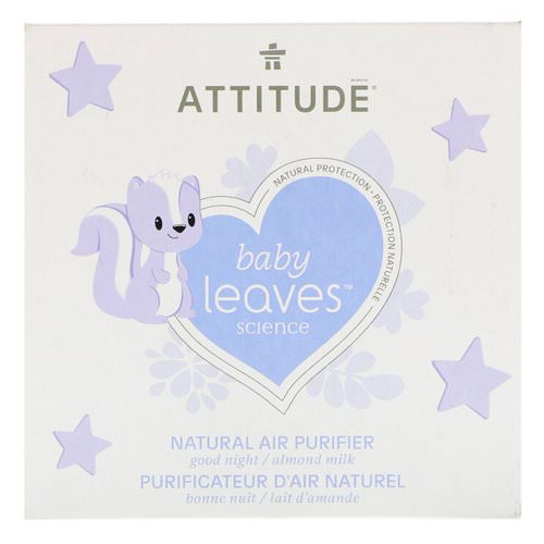 ATTITUDE, Baby Leaves Science, Natural Air Purifier, Almond Milk, 8 oz (227 g) Review