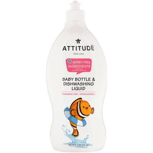 ATTITUDE, Little Ones, Baby Bottle & Dishwashing Liquid, Fragrance-Free, 23.7 fl oz (700 ml) Review