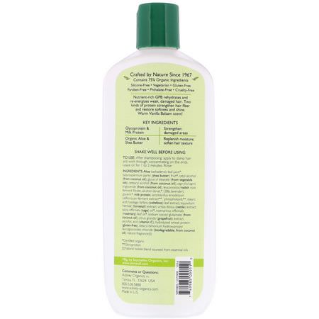 Balsam, Hårvård, Bad: Aubrey Organics, GPB, Balancing Protein Conditioner, Normal Hair, Vanilla Balsam, 11 fl oz (325 ml)