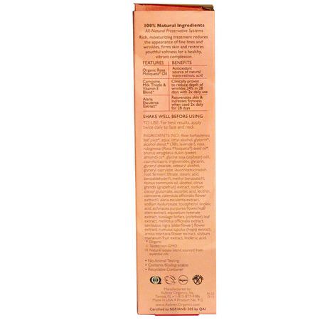 Krämer, Ansiktsfuktare, Skönhet: Aubrey Organics, Revitalizing Therapy Moisturizer, Dry Skin, 1.7 fl oz (50 ml)