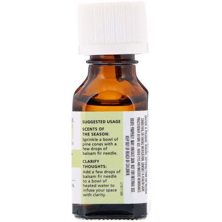 Eteriska Oljor, Aromaterapi, Bad: Aura Cacia, 100% Pure Essential Oil, Balsam Fir Needle, .5 fl oz (15 ml)