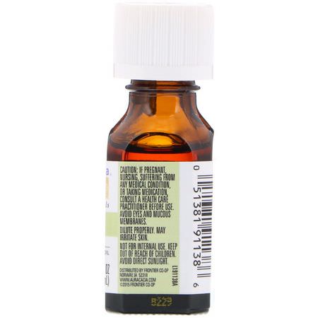 Eteriska Oljor, Aromaterapi, Bad: Aura Cacia, 100% Pure Essential Oil, Tangerine, .5 fl oz (15 ml)