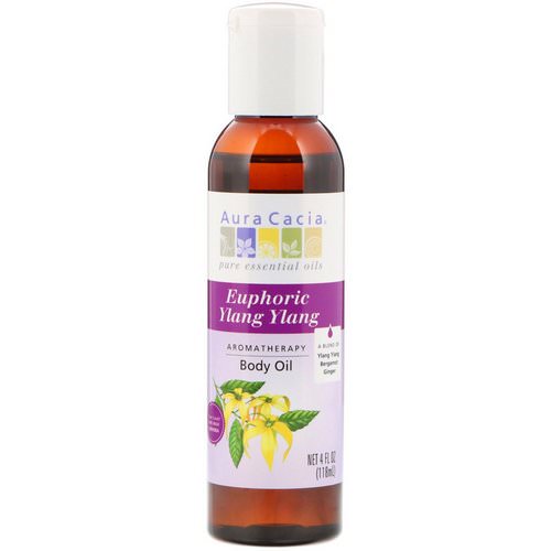 Aura Cacia, Aromatherapy Body Oil, Euphoric Ylang Ylang, 4 fl oz (118 ml) Review