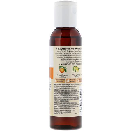 Oljor, Badsalter, Dusch, Massageolja: Aura Cacia, Aromatherapy Body Oil, Relaxing Sweet Orange, 4 fl oz (118 ml)