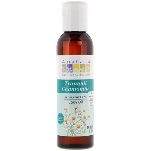 Aura Cacia, Aromatherapy Body Oil, Tranquil Chamomile, 4 fl oz (118 ml) Review