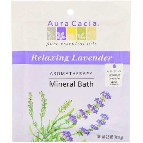 Aura Cacia, Aromatherapy Mineral Bath, Relaxing Lavender, 2.5 oz (70.9 g) Review