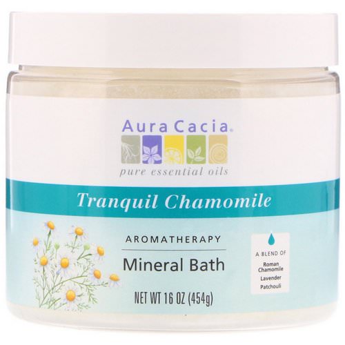 Aura Cacia, Aromatherapy Mineral Bath, Tranquil Chamomile, 16 oz (454 g) Review