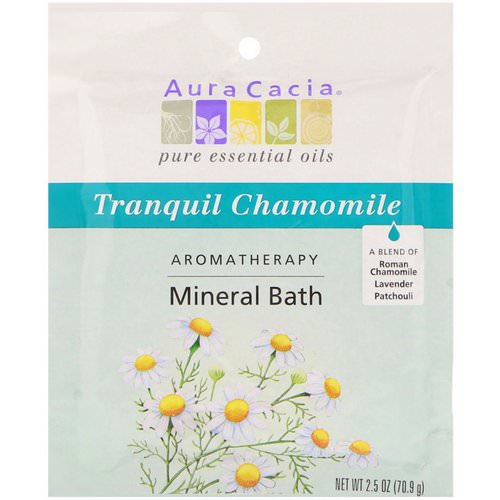 Aura Cacia, Aromatherapy Mineral Bath, Tranquil Chamomile, 2.5 oz (70.9 g) Review