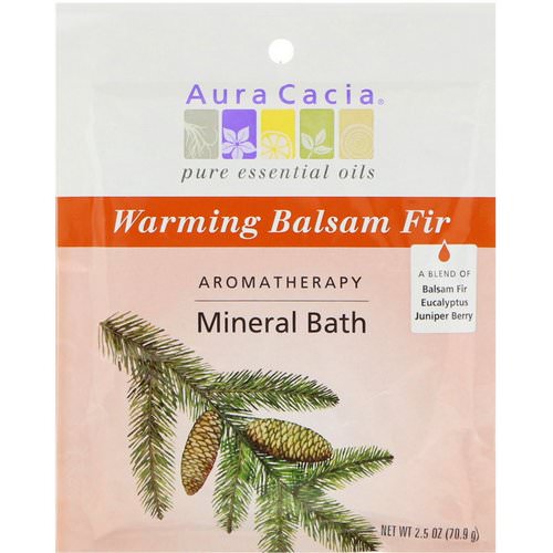 Aura Cacia, Aromatherapy Mineral Bath, Warming Balsam Fir, 2.5 oz (70.9 g) Review