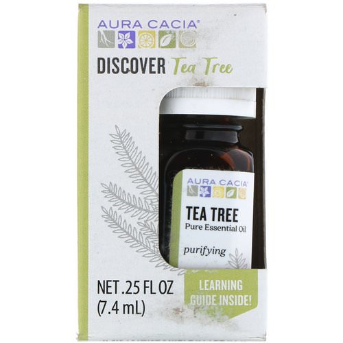 Aura Cacia, Discover Tea Tree, Pure Essential Oil, .25 fl oz (7.4 ml) Review