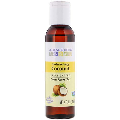 Aura Cacia, Fractionated Skin Care Oil, Moisturizing Coconut, 4 fl oz (118 ml) Review