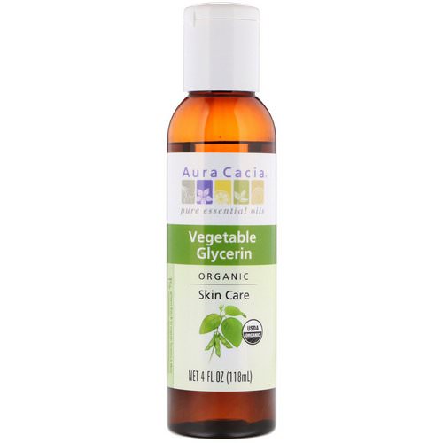Aura Cacia, Organic, Pure Essential Oils, Vegetable Glycerin, 4 fl oz (118 ml) Review