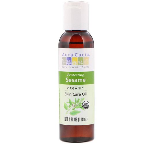 Aura Cacia, Organic Skin Care Oil, Protecting Sesame, 4 fl oz (118 ml) Review