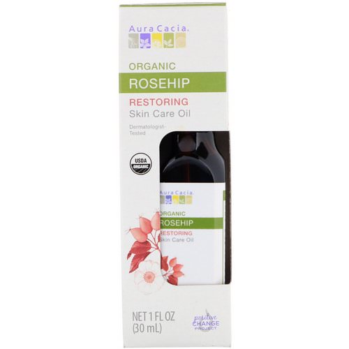 Aura Cacia, Organic Skin Care Oil, Restoring, Rosehip, 1 fl oz (30 ml) Review
