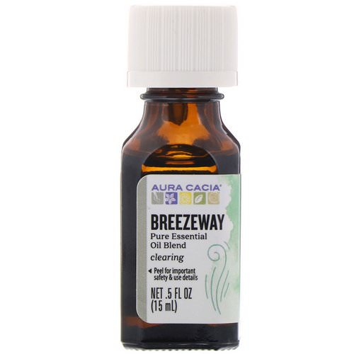 Aura Cacia, Pure Essential Oil Blend, Breezeway, .5 fl oz (15 ml) Review