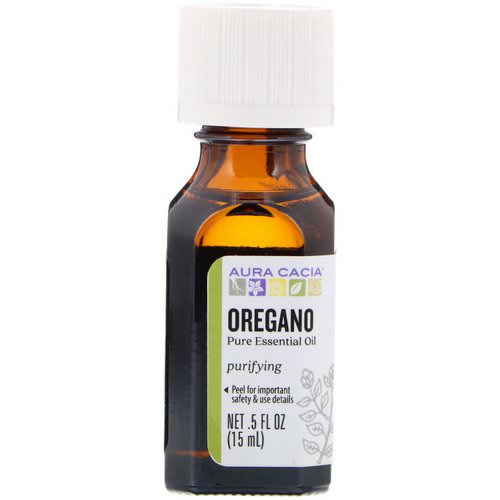 Aura Cacia, Pure Essential Oil, Oregano, .5 fl oz (15 ml) Review