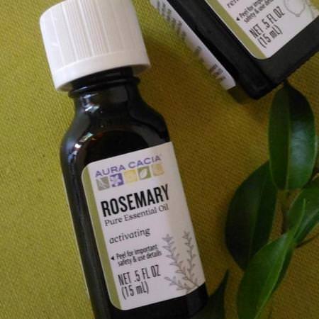 Aura Cacia Rosemary Oil - Rosmarinolja, Rensa, Rena, Eteriska Oljor