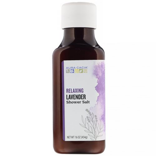 Aura Cacia, Shower Salt, Relaxing Lavender, 16 oz (454 g) Review