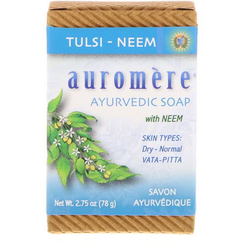 Auromere, Ayurvedic Soap, with Neem, Tulsi-Neem, 2.75 oz (78 g) Review