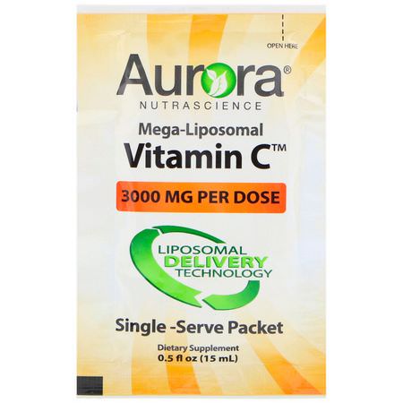 Aurora Nutrascience Liposomal Vitamin C Cold Cough Flu - Influensa, Hosta, Förkylning, Liposomalt Vitamin C