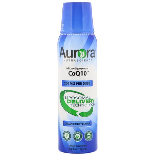Aurora Nutrascience, Micro-Liposomal CoQ10, Organic Fruit Flavor, 200 mg, 5.4 fl oz (160 ml) Review