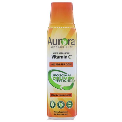 Aurora Nutrascience, Micro-Liposomal Vitamin C, Organic Fruit Flavor, 1000 mg, 5.4 fl oz (160 ml) Review