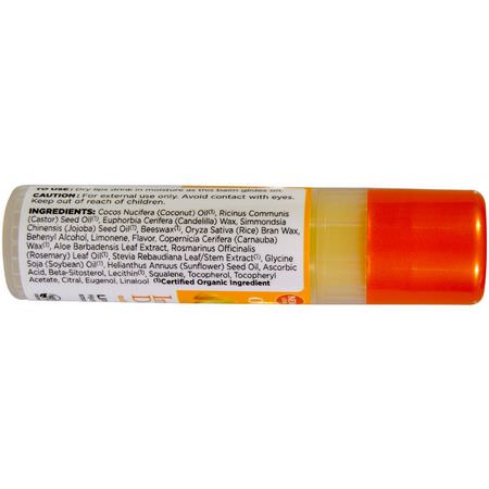 Läppbalsam, Läppvård, Bad: Avalon Organics, Intense Defense, With Vitamin C, Lip Balm, 0.25 oz (7 g)
