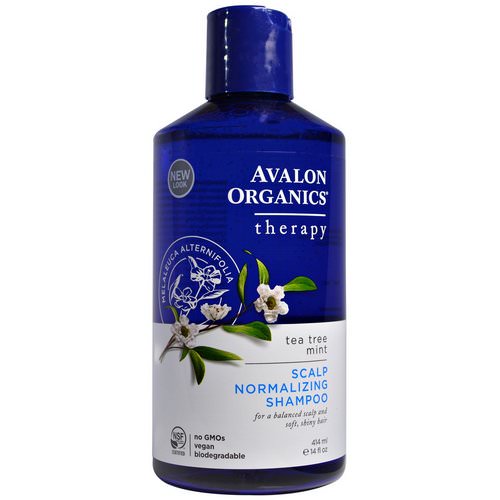 Avalon Organics, Scalp Normalizing Shampoo, Tea Tree Mint Therapy, 14 fl oz (414 ml) Review