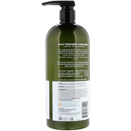 Hårbottenvård, Hår, Balsam, Hårvård: Avalon Organics, Scalp Treatment Conditioner, Tea Tree, 32 oz (907 g)