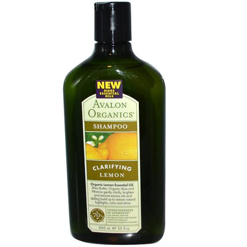 Avalon Organics, Shampoo, Clarifying, Lemon, 11 fl oz (325 ml) Review