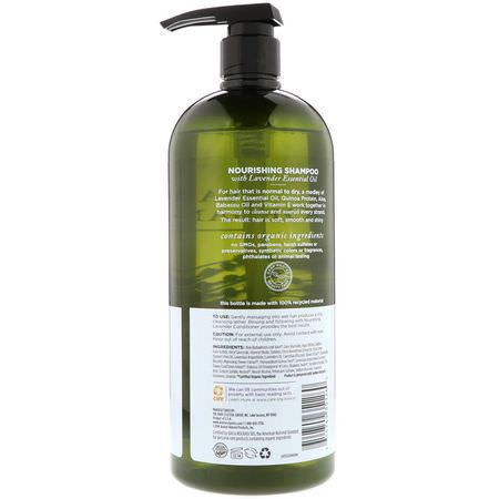 Schampo, Hårvård, Bad: Avalon Organics, Shampoo, Nourishing Lavender, 32 fl oz (946 ml)