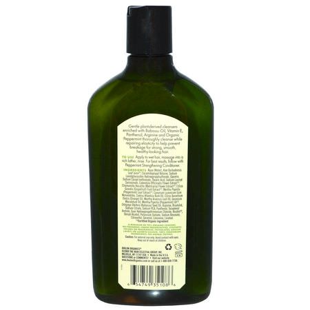 Schampo, Hårvård, Bad: Avalon Organics, Shampoo, Strengthening, Peppermint, 11 fl oz (325 ml)