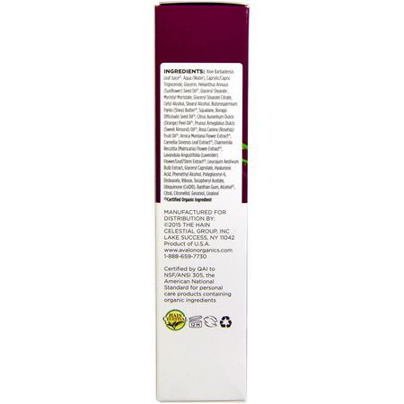 Grädde, Hyaluronsyra-Serum, Nattfuktighetsmedel, Krämer: Avalon Organics, Wrinkle Therapy, With CoQ10 & Rosehip, Night Creme, 1.75 oz (50 g)