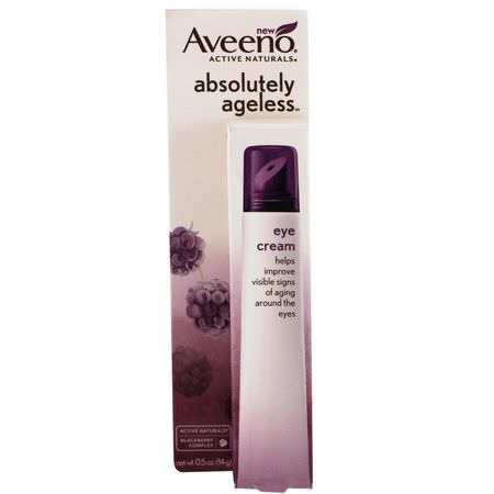 Ögoncremer, Ansiktsfuktare, Skönhet: Aveeno, Absolutely Ageless, Eye Cream, .5 oz ( 14 g)