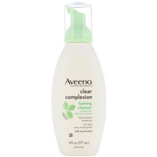 Aveeno, Active Naturals, Clear Complexion Foaming Cleanser, 6 fl oz (177 ml) Review