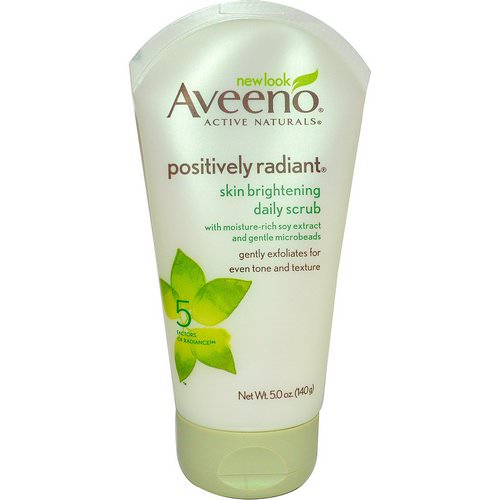 Aveeno, Active Naturals, Positively Radiant, Skin Brightening Daily Scrub, 5.0 oz (140 g) Review