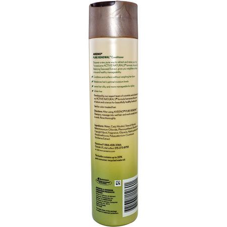 Balsam, Hårvård, Bad: Aveeno, Active Naturals, Pure Renewal, Conditioner, 10.5 fl oz (311 ml)