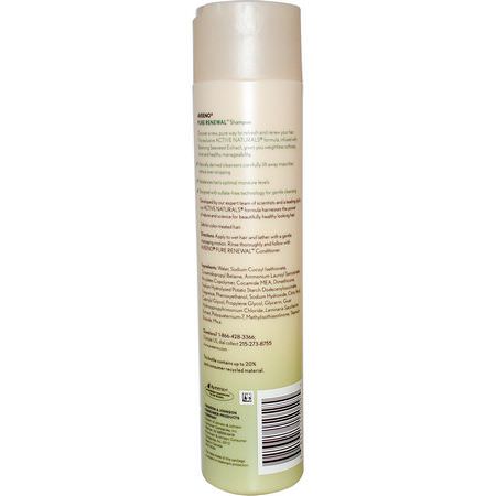 Schampo, Hårvård, Bad: Aveeno, Active Naturals, Pure Renewal Shampoo, 10.5 fl oz (311 ml)