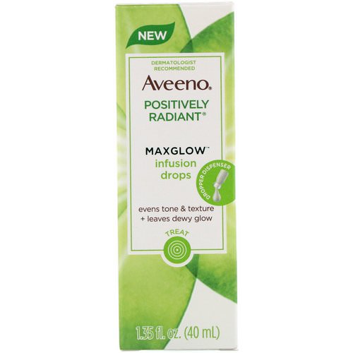 Aveeno, Positively Radiant, Maxglow Infusion Drops, 1.35 fl oz (40 ml) Review