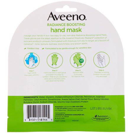Handvård, Bad: Aveeno, Radiance Boosting Hand Mask, 2 Single-Use Gloves