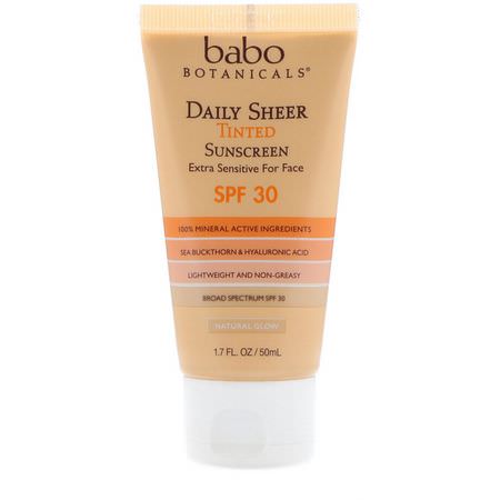 Babo Botanicals Face Sunscreen - Ansiktssolkräm, Bad
