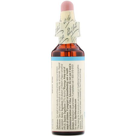 Homeopati, Blomma, Örter: Bach, Original Flower Remedies, Beech, 0.7 fl oz (20 ml)