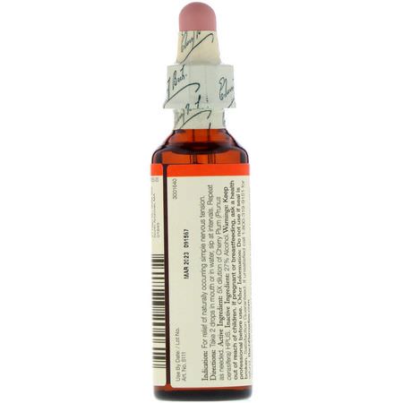 Homeopati, Blomma, Örter: Bach, Original Flower Remedies, Cherry Plum, 0.7 fl oz (20 ml)