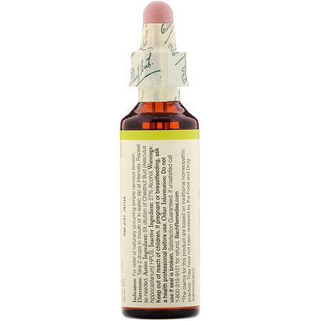 Homeopati, Blomma, Örter: Bach, Original Flower Remedies, Chestnut Bud, 0.7 fl oz (20 ml)