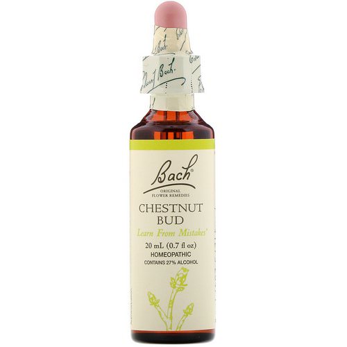 Bach, Original Flower Remedies, Chestnut Bud, 0.7 fl oz (20 ml) Review