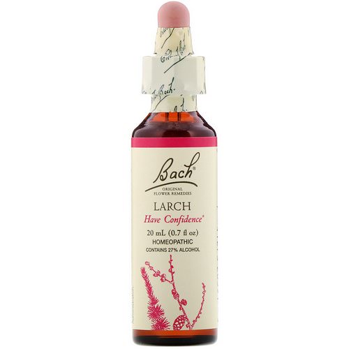 Bach, Original Flower Remedies, Larch, 0.7 fl oz (20 ml) Review