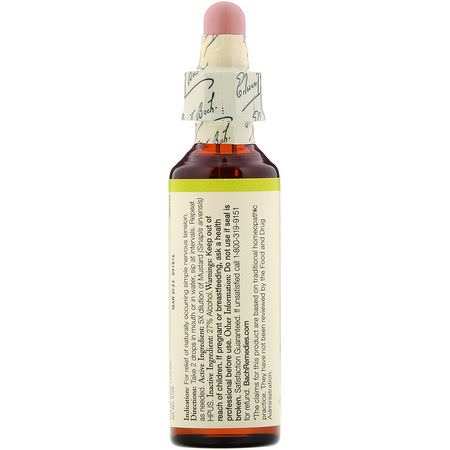 Homeopati, Blomma, Örter: Bach, Original Flower Remedies, Mustard, 0.7 fl oz (20 ml)