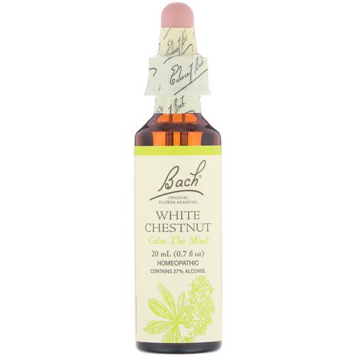 Bach, Original Flower Remedies, White Chestnut, 0.7 fl oz (20 ml) Review